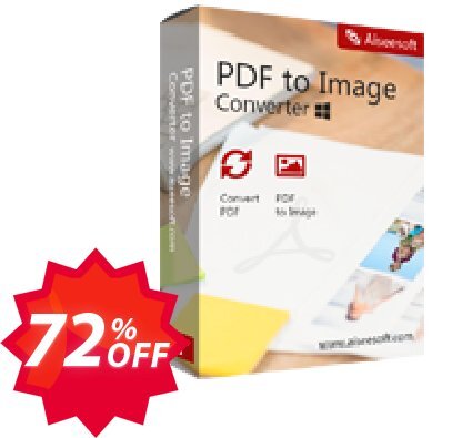 Aiseesoft PDF to Image Converter Coupon code 72% discount 