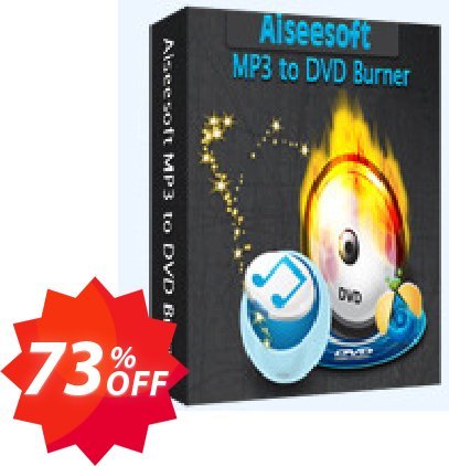 Aiseesoft MP3 to DVD Burner Coupon code 73% discount 