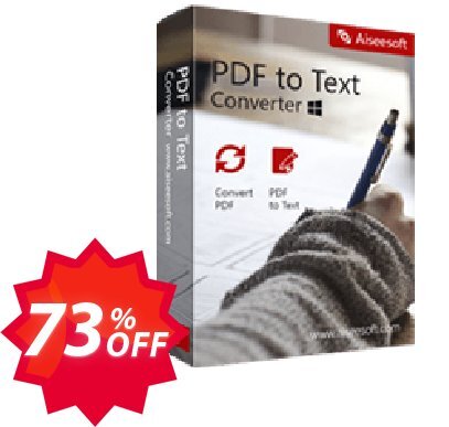 Aiseesoft PDF to Text Converter Coupon code 73% discount 