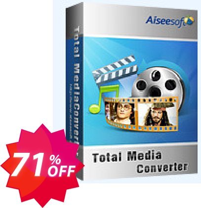 Aiseesoft Total Media Converter Coupon code 71% discount 