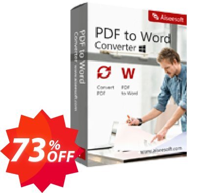 Aiseesoft PDF to Word Converter Coupon code 73% discount 