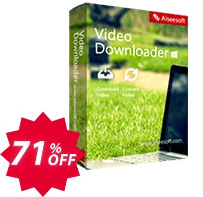 Aiseesoft Video Downloader Coupon code 71% discount 