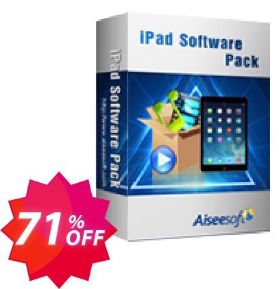 Aiseesoft iPad Software Pack Coupon code 71% discount 
