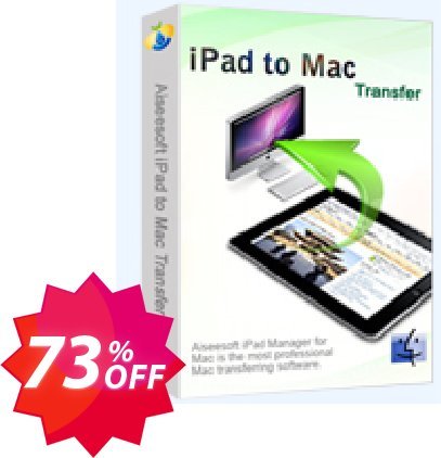 Aiseesoft iPad to MAC Transfer Coupon code 73% discount 