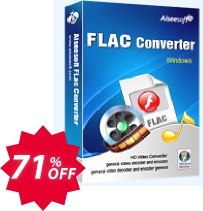 Aiseesoft FLAC Converter Coupon code 71% discount 