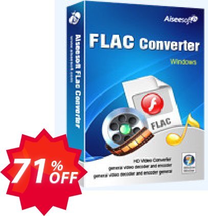 Aiseesoft FLAC Converter Coupon code 71% discount 