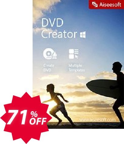 Aiseesoft DVD Creator Coupon code 71% discount 