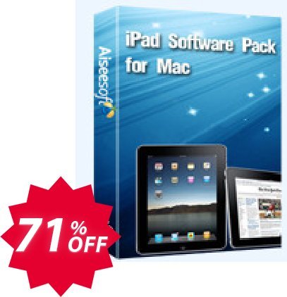 Aiseesoft iPad Software Pack for MAC Coupon code 71% discount 