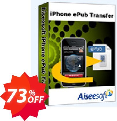 Aiseesoft iPhone ePub Transfer Coupon code 73% discount 