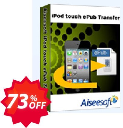 Aiseesoft iPod touch ePub Transfer Coupon code 73% discount 