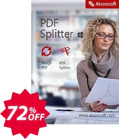Aiseesoft PDF Splitter Coupon code 72% discount 