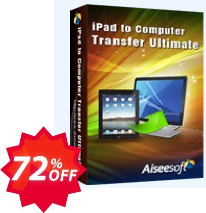 Aiseesoft iPad to Computer Transfer Ultimate Coupon code 72% discount 