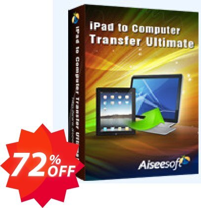 Aiseesoft iPad to Computer Transfer Ultimate Coupon code 72% discount 