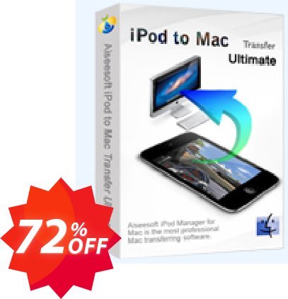 Aiseesoft iPod to MAC Transfer Ultimate Coupon code 72% discount 