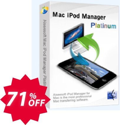 Aiseesoft MAC iPod Manager Platinum Coupon code 71% discount 