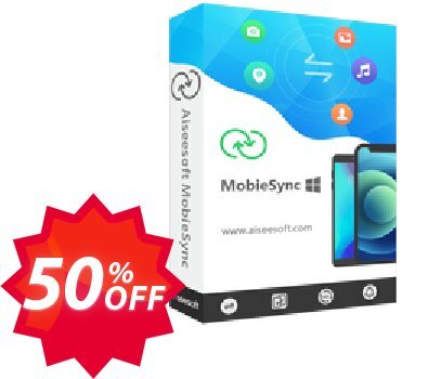 Aiseesoft MobieSync - Lifetime/5 PCs Coupon code 50% discount 