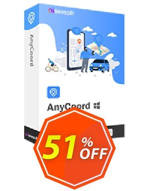 Aiseesoft AnyCoord - Monthly Coupon code 51% discount 