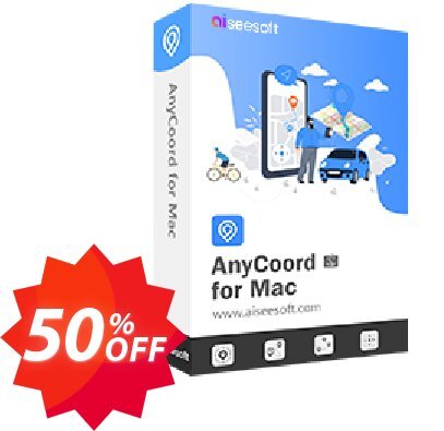 Aiseesoft AnyCoord for MAC - Lifetime/Unlimited Devices Coupon code 50% discount 