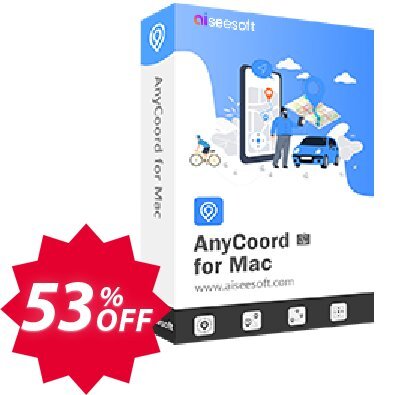 Aiseesoft AnyCoord for MAC + 6 Devices Coupon code 53% discount 