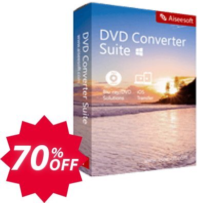 Aiseesoft DVD Converter Suite Coupon code 70% discount 