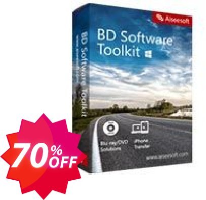Aiseesoft BD Software Toolkit Coupon code 70% discount 