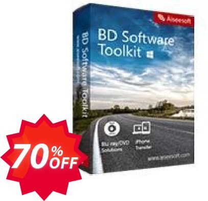 Aiseesoft BD Software Toolkit Coupon code 70% discount 