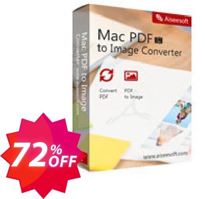 Aiseesoft MAC PDF to Image Converter Coupon code 72% discount 