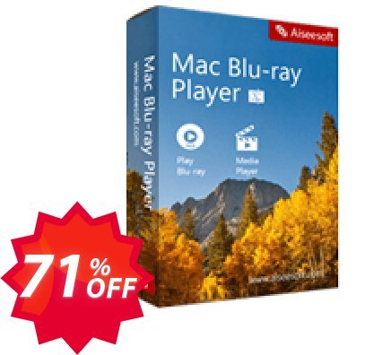 Aiseesoft MAC Blu-ray Player Coupon code 71% discount 