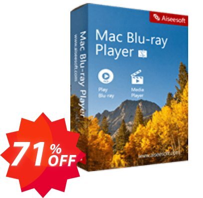 Aiseesoft MAC Blu-ray Player Coupon code 71% discount 