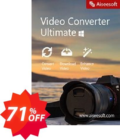 Aiseesoft Video Converter Ultimate Coupon code 71% discount 