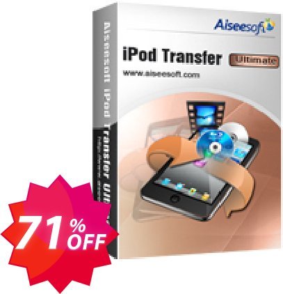 Aiseesoft iPod Transfer Ultimate Coupon code 71% discount 