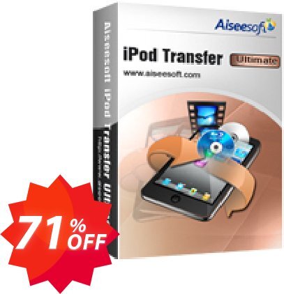 Aiseesoft iPod Transfer Ultimate Coupon code 71% discount 