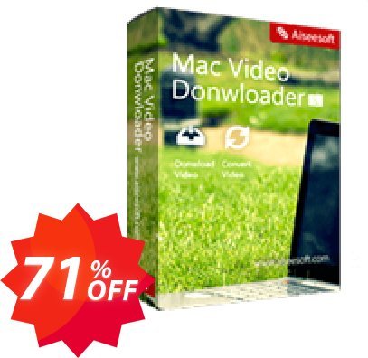 Aiseesoft MAC Video Downloader Coupon code 71% discount 