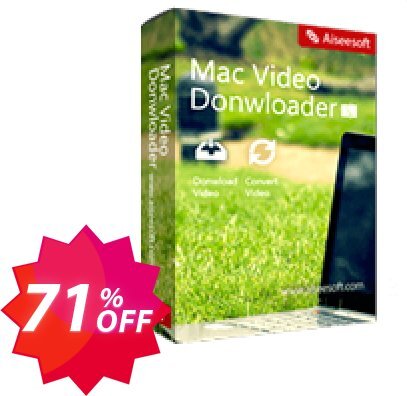 Aiseesoft MAC Video Downloader Coupon code 71% discount 