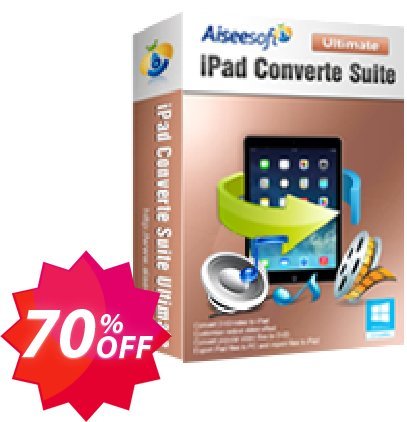Aiseesoft iPad Converter Suite Ultimate Coupon code 70% discount 