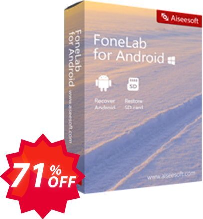 FoneLab Android Data Recovery Coupon code 71% discount 