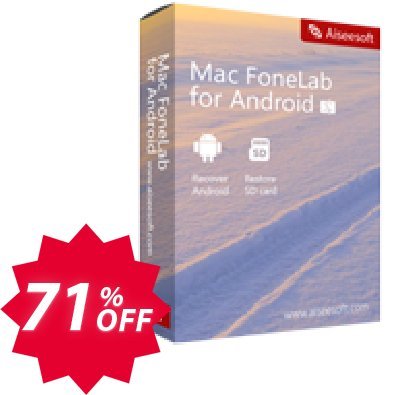 MAC FoneLab Android Data Recovery Coupon code 71% discount 