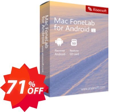 MAC FoneLab Android Data Recovery Coupon code 71% discount 