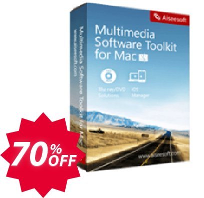 Aiseesoft MAC Multimedia Software Toolkit Coupon code 70% discount 