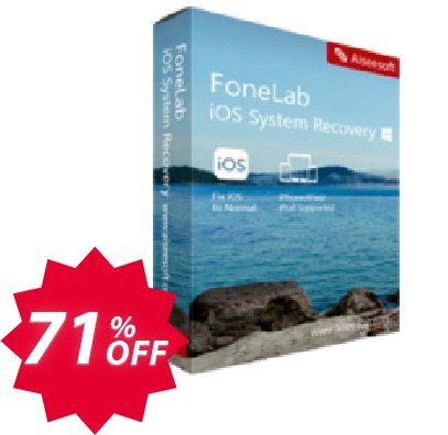 FoneLab - iOS System Recovery Coupon code 71% discount 