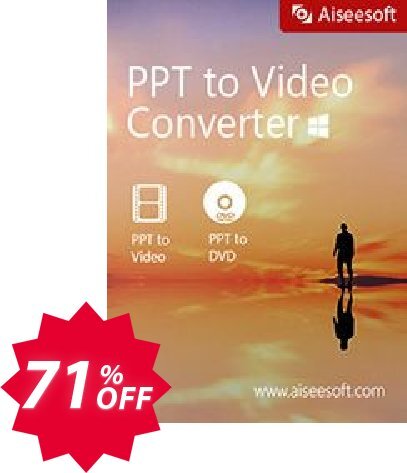 Aiseesoft PPT to Video Converter Coupon code 71% discount 