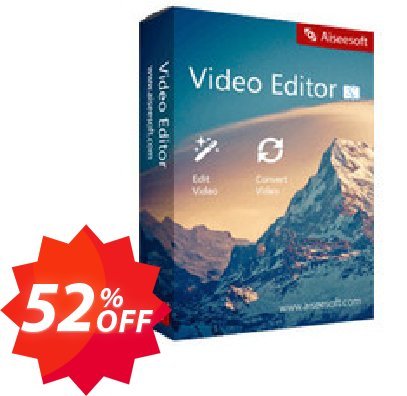 Aiseesoft Video Editor for MAC Coupon code 52% discount 