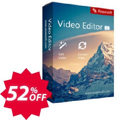 Aiseesoft Video Editor for MAC Coupon code 52% discount 