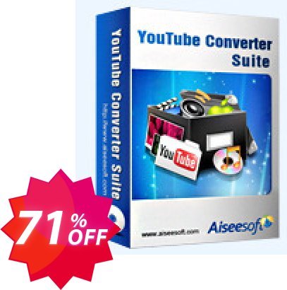 Aiseesoft Youtube Converter Suite Coupon code 71% discount 