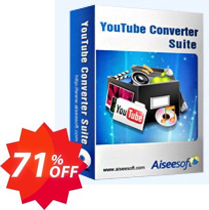 Aiseesoft Youtube Converter Suite Coupon code 71% discount 