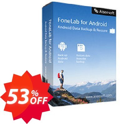 MAC FoneLab - Android Data Backup & Restore Coupon code 53% discount 