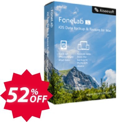 MAC FoneLab - iOS Data Backup & Restore Coupon code 52% discount 