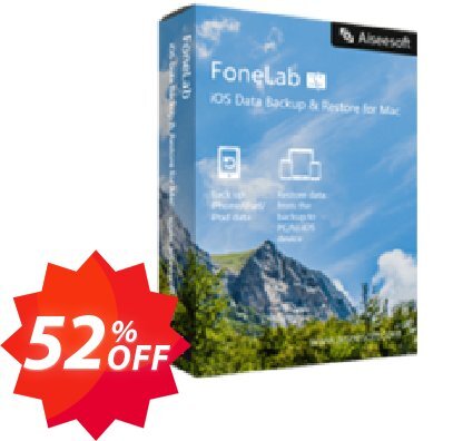 MAC FoneLab - iOS Data Backup & Restore Coupon code 52% discount 