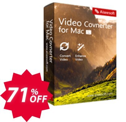 Aiseesoft Video Converter for MAC Coupon code 71% discount 