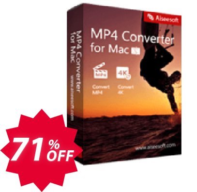 Aiseesoft MP4 Converter for MAC Coupon code 71% discount 